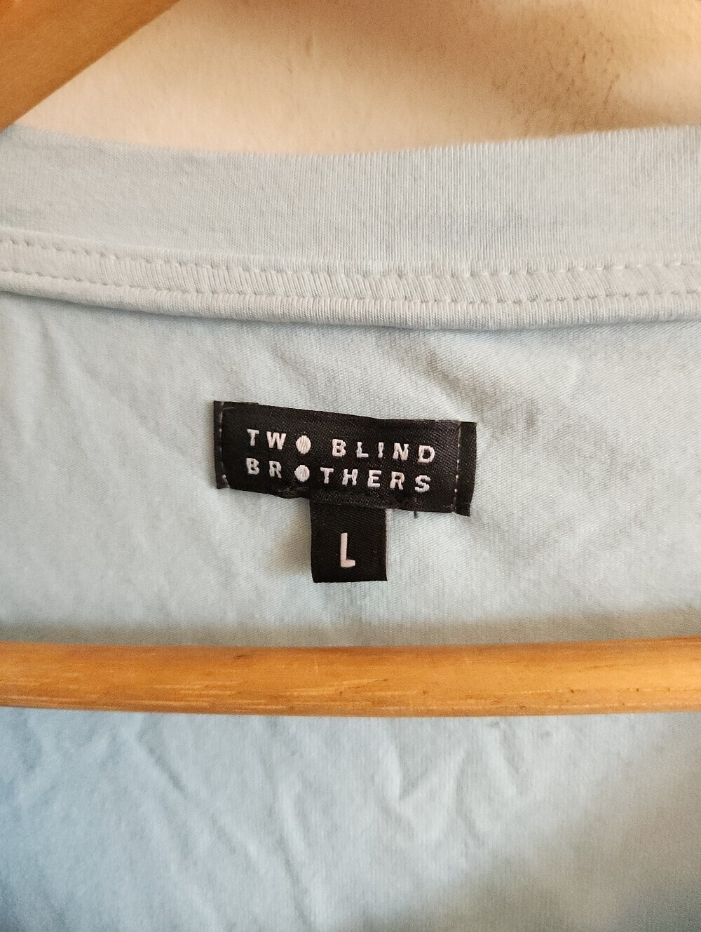 Two Blind Brothers Henly Short Sleeve Tee Soft Baby Blue Large - Picture 2 of 7